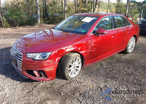 2019 Audi A4 45 Premium из США, поврежденный, VIN WAUDNAF41KA111489